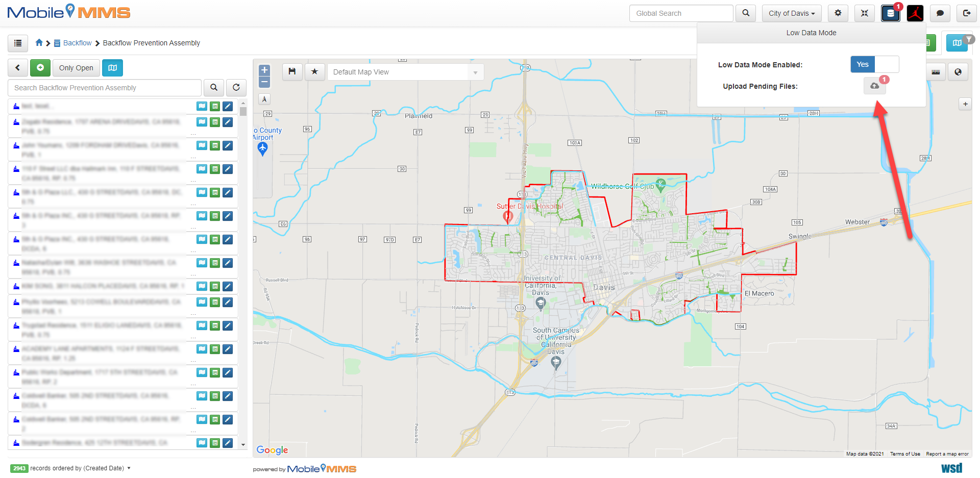 MobileMMS Low Data Mode - Upload